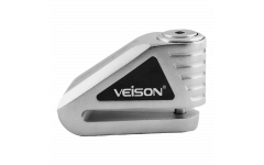 Замок на диск мотоцикла из нержавеющей стали Veison DX-9 Silver