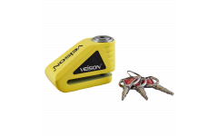 Замок на диск мотоцикла из нержавеющей стали Veison DX-9 Yellow