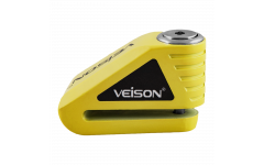 Замок на диск мотоцикла из нержавеющей стали Veison DX-9 Yellow
